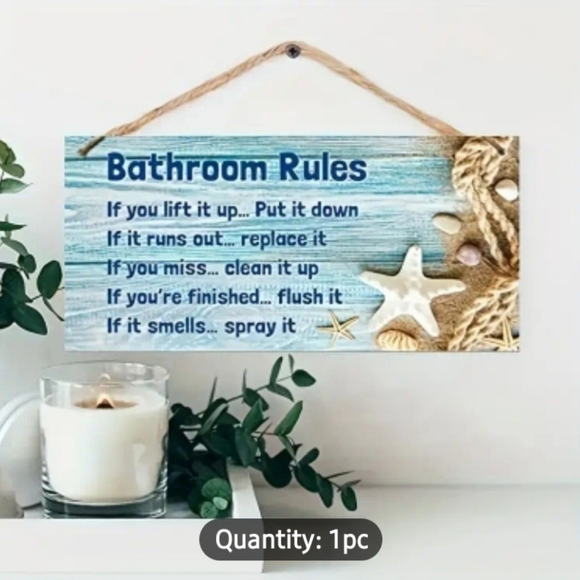 Bathroom RULES! - Picture 2 of 7